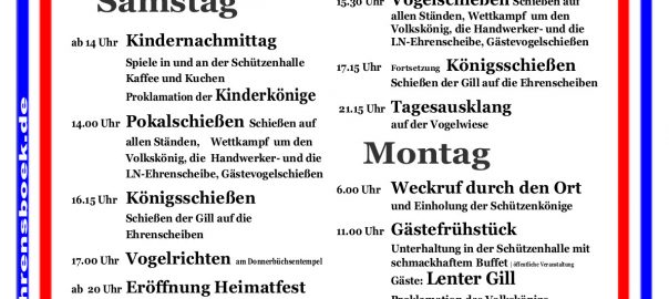 Heimatfest 2017 – Das Programm